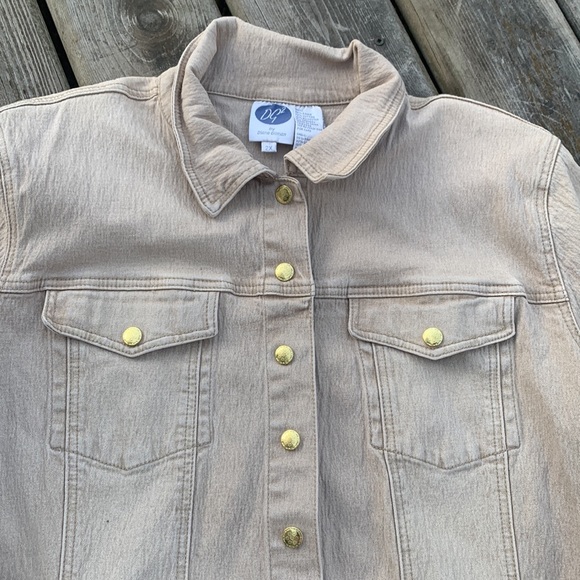 DG 2 by Diane Gilman Peplum Jean Jacket 2 in 1 - Picture 3 of 7